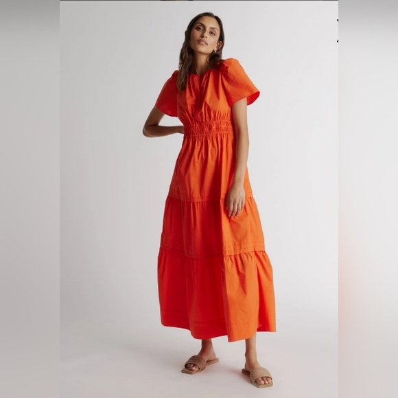 Quince Dresses & Skirts - Quince Organic Cotton Tiered Maxi Dress